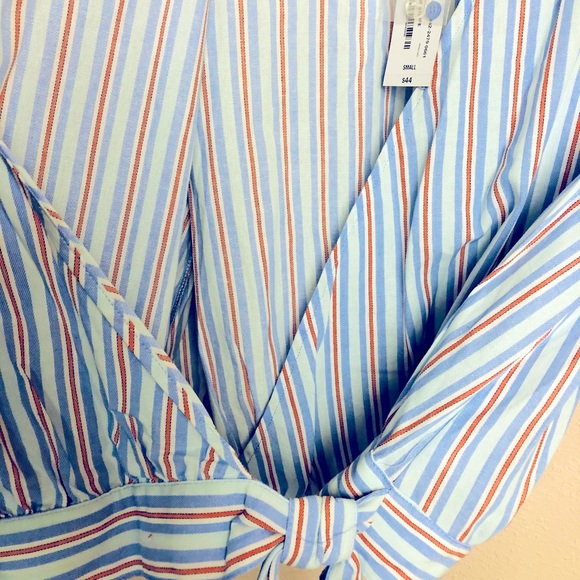 a.n.a Blouse 3/4 Side tie new Size XL - Picture 7 of 10